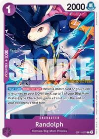 Randolph - A Fist of Divine Speed Release Event Cards - One Piece Card Game card