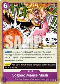 Cognac Mama-Mash - A Fist of Divine Speed Release Event Cards - One Piece Card Game card