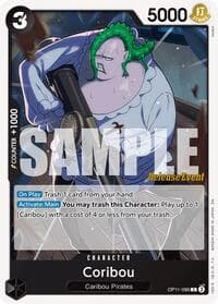 Coribou - A Fist of Divine Speed Release Event Cards - One Piece Card Game card