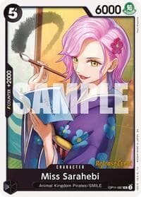 Miss Sarahebi - A Fist of Divine Speed Release Event Cards - One Piece Card Game card