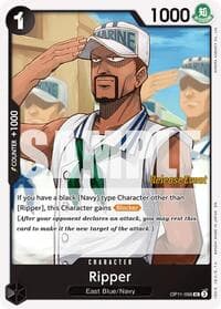 Ripper - A Fist of Divine Speed Release Event Cards - One Piece Card Game card