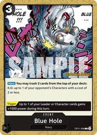 Blue Hole - A Fist of Divine Speed Release Event Cards - One Piece Card Game card