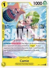 Camie - A Fist of Divine Speed Release Event Cards - One Piece Card Game card