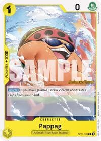 Pappag - A Fist of Divine Speed Release Event Cards - One Piece Card Game card