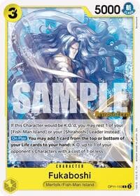 Fukaboshi - A Fist of Divine Speed Release Event Cards - One Piece Card Game card