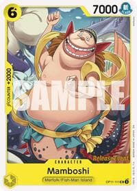 Mamboshi - A Fist of Divine Speed Release Event Cards - One Piece Card Game card