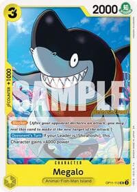 Megalo - A Fist of Divine Speed Release Event Cards - One Piece Card Game card