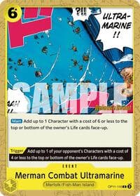 Merman Combat Ultramarine - A Fist of Divine Speed Release Event Cards - One Piece Card Game card