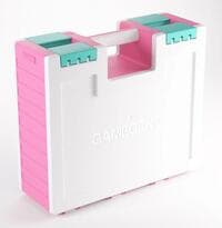 Game Castle (Pink/White/Teal) - GameGenic Game Accessories - Collectible Storage card