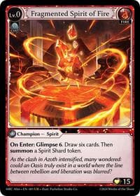 Fragmented Spirit of Fire - Mercurial Heart Alter Edition - Grand Archive TCG card