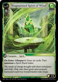 Fragmented Spirit of Wind - Mercurial Heart Alter Edition - Grand Archive TCG card