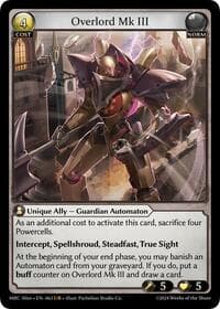 Overlord Mk III - Mercurial Heart Alter Edition - Grand Archive TCG card