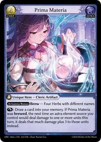 Prima Materia - Mercurial Heart Alter Edition - Grand Archive TCG card