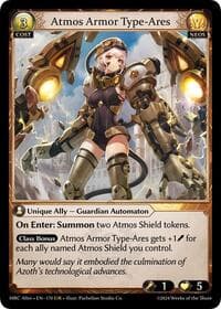 Atmos Armor Type-Ares - Mercurial Heart Alter Edition - Grand Archive TCG card