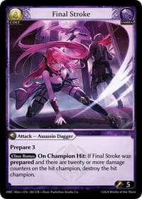 Final Stroke - Mercurial Heart Alter Edition - Grand Archive TCG card