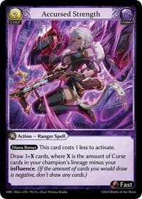 Accursed Strength - Mercurial Heart Alter Edition - Grand Archive TCG card