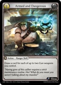 Armed and Dangerous - Mercurial Heart Alter Edition - Grand Archive TCG card