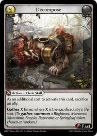 Decompose - Mercurial Heart Alter Edition - Grand Archive TCG card