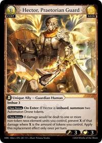 Hector, Praetorian Guard - Mercurial Heart Alter Edition - Grand Archive TCG card