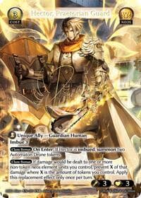 Hector, Praetorian Guard (CSR) - Mercurial Heart Alter Edition - Grand Archive TCG card