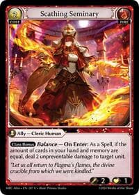 Scathing Seminary - Mercurial Heart Alter Edition - Grand Archive TCG card
