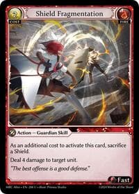 Shield Fragmentation - Mercurial Heart Alter Edition - Grand Archive TCG card