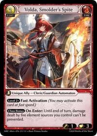 Volda, Smolder's Spite - Mercurial Heart Alter Edition - Grand Archive TCG card