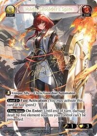 Volda, Smolder's Spite (CSR) - Mercurial Heart Alter Edition - Grand Archive TCG card