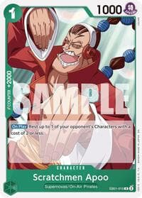 Scratchmen Apoo (Reprint) - ST-24: Starter Deck 24 GREEN Jewelry Bonney - One Piece Card Game card
