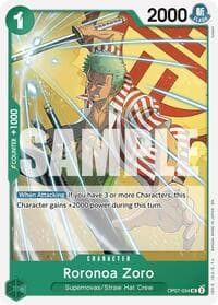 Roronoa Zoro (Reprint) - ST-24: Starter Deck 24 GREEN Jewelry Bonney - One Piece Card Game card