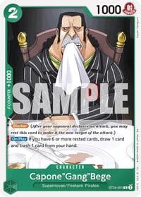 Capone"Gang"Bege - ST-24: Starter Deck 24 GREEN Jewelry Bonney - One Piece Card Game card