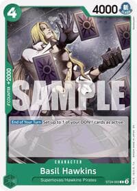 Basil Hawkins - ST-24: Starter Deck 24 GREEN Jewelry Bonney - One Piece Card Game card