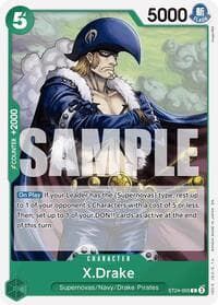 X.Drake - ST-24: Starter Deck 24 GREEN Jewelry Bonney - One Piece Card Game card