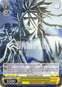 Conviction of a Man, Sanosuke Sagara (SR) - Rurouni Kenshin - Weiss Schwarz card