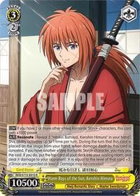 Warm Rays of the Sun, Kenshin Himura - Rurouni Kenshin - Weiss Schwarz card