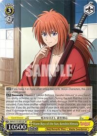 Warm Rays of the Sun, Kenshin Himura (SR) - Rurouni Kenshin - Weiss Schwarz card