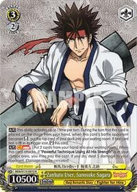 Zanbato User, Sanosuke Sagara - Rurouni Kenshin - Weiss Schwarz card