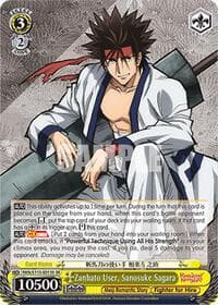Zanbato User, Sanosuke Sagara (SR) - Rurouni Kenshin - Weiss Schwarz card
