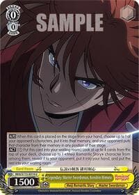 Legendary Master Swordsman, Kenshin Himura - Rurouni Kenshin - Weiss Schwarz card