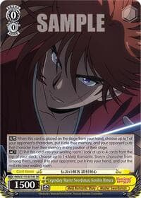 Legendary Master Swordsman, Kenshin Himura (SR) - Rurouni Kenshin - Weiss Schwarz card