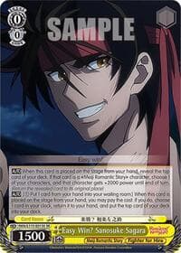 Easy Win? Sanosuke Sagara (SR) - Rurouni Kenshin - Weiss Schwarz card