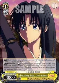 Disturbing Sight, Kaoru Kamiya (SR) - Rurouni Kenshin - Weiss Schwarz card