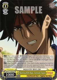 Bursting With Rage, Sanosuke Sagara (SR) - Rurouni Kenshin - Weiss Schwarz card