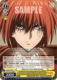 Formidable Enemy, Kenshin Himura - Rurouni Kenshin - Weiss Schwarz card