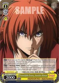 Formidable Enemy, Kenshin Himura (SR) - Rurouni Kenshin - Weiss Schwarz card