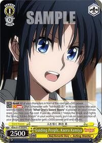 Guiding People, Kaoru Kamiya - Rurouni Kenshin - Weiss Schwarz card