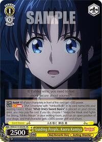 Guiding People, Kaoru Kamiya (SR) - Rurouni Kenshin - Weiss Schwarz card