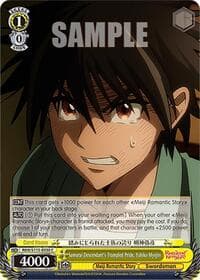 Samurai Descendant's Trampled Pride, Yahiko Myojin - Rurouni Kenshin - Weiss Schwarz card