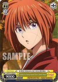 Finding You Among Autumn Leaves, Kenshin Himura - Rurouni Kenshin - Weiss Schwarz card