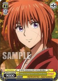 Finding You Among Autumn Leaves, Kenshin Himura (SR) - Rurouni Kenshin - Weiss Schwarz card